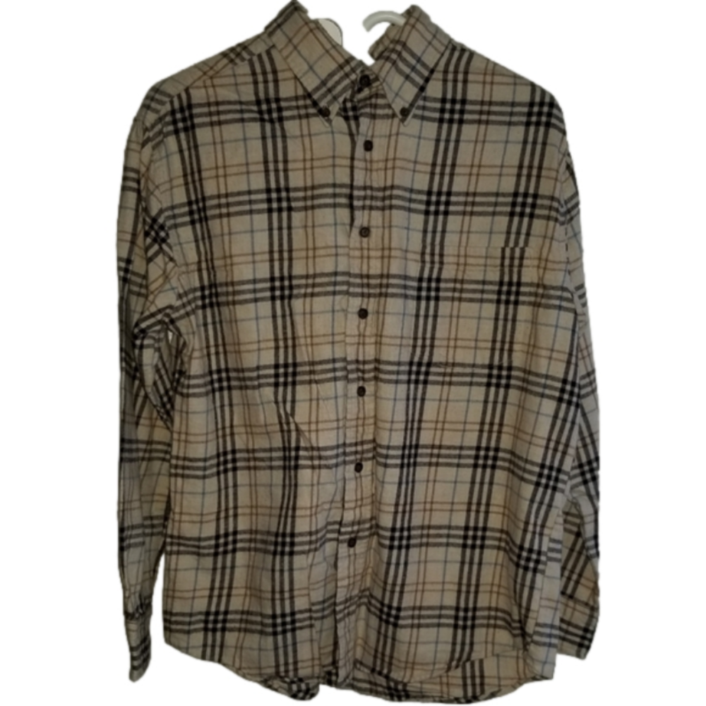St John's Bay Flannel Button Down Size M